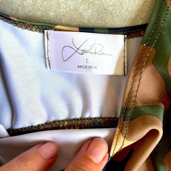 Laina Rauma SET bikini top and bottom Medium Large camouflage camo thong swim - Picture 10 of 10